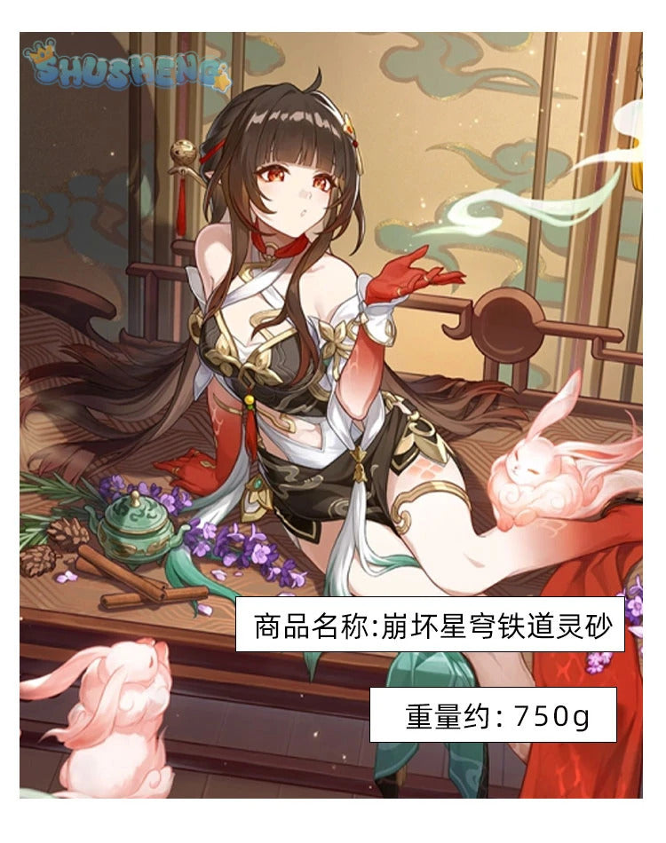 Game honkai: Star rail lingsha cosplay anime women fashion costume role play clothing Halloween carnival outfit full set