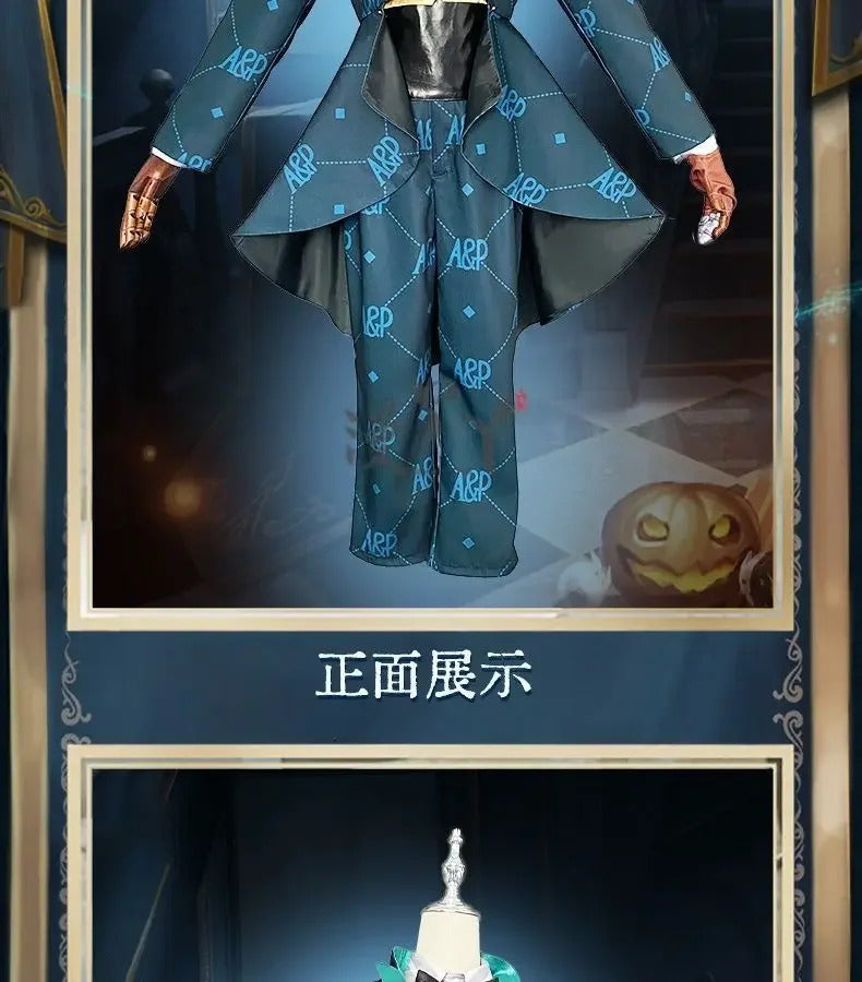 Shusheng-N Game identity Ⅴ Emma Woods Gardener Cosplay theater host costume hat shirt jacket gloves socks set Halloween fashion new uniform