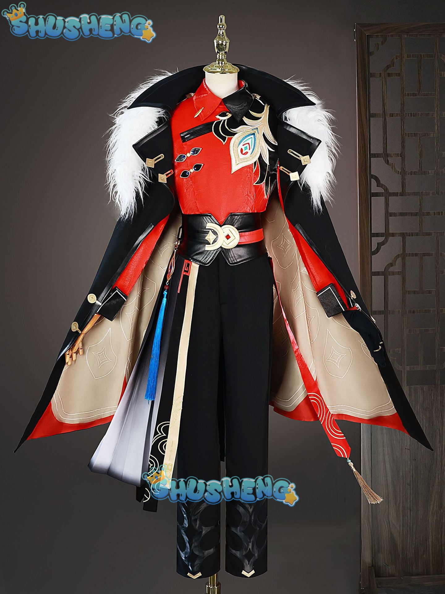 NEW Jia Duo Bao X Honkai Star Rail Tingyun Fugue Cosplay Costume Ting Yun Aventurine Cosplay Costume Suits Wig Shoes Full Sets