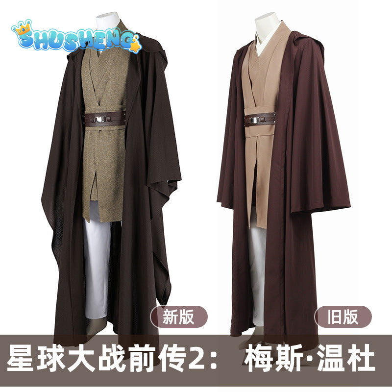 Star Wars Mace Windu Cosplay Mace Costume for Men Adult Anime Outfit Halloween Party