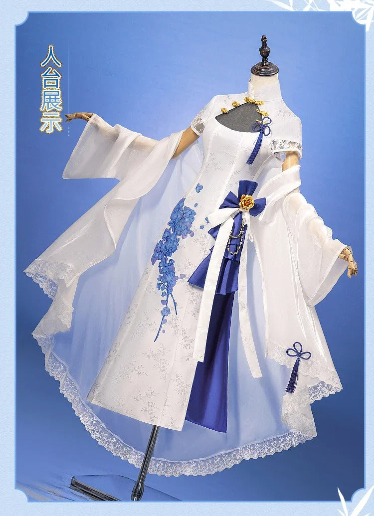 FGO Altria Pendragon Alter fate Cosplay Saber Fourth Anniversary Costume Halloween Chinese style cheongsam dress shawl props wig