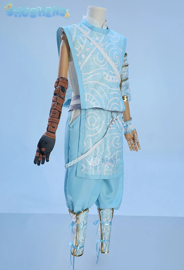 Zelda: Tears of the Kingdom Link Cosplay The Legend Costume Halloween party wig and crowns Accessories Handsome cute Link set