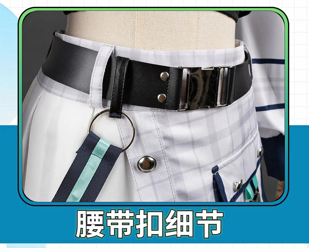 Shusheng-R BanG Dream! It's MyGO!!!!! Raana Kaname Cosplay Costume Girl Halloween Party Sweet Uniform Hat Skirt Socks Belt Accessories Set
