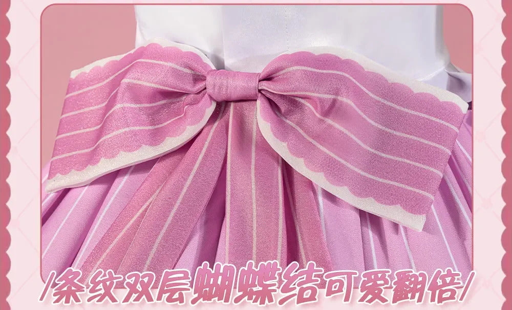 LoveLive!Superstar!!Uehara Ayumu Ruby Kurosawa Wakana Shiki Cosplay Costume Socks Apron Tie Hair Clip Wig Halloween Maid Set
