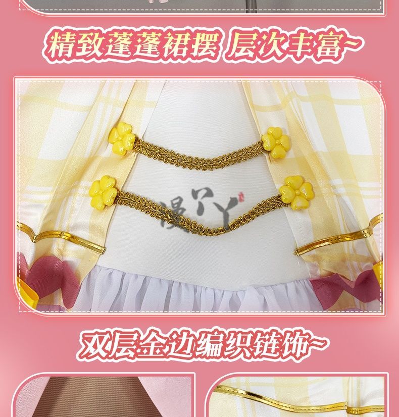 Virtual YouTuber Ace Taffy Cosplay Costume Dress Hat Bow Gloves Hairpin Shirt For Game Party Custom Made