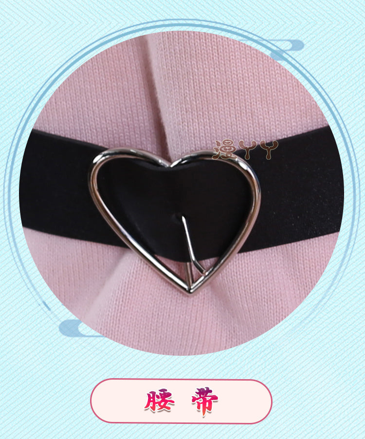 Anime Virtual YouTuber VTuber Minato Aqua Cosplay Costume Hololive Girls Aqua JK Pink School Uniform Cute Bowknot Halloween Suit