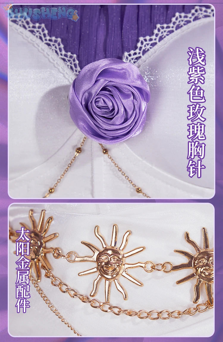 Robin Cosplay Game Honkai: Star Rail Costume Wig Shawl brooch wings accessories gorgeous sexy dress Halloween Christmas uniform