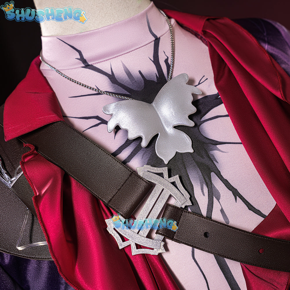Anime Game Identity V Naib Subedar Mercenary Man In Red Cosplay Costumes Halloween Uniforms Work Clothes Party Pants