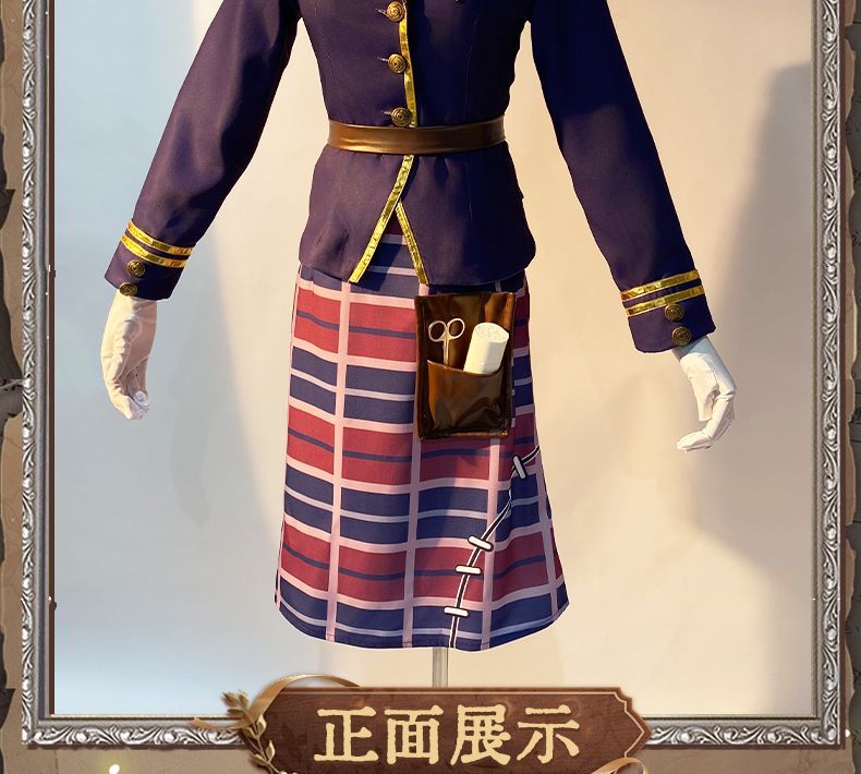 Game Identity V Doctor Emily Dyer Ivory Tower Cosplay Costume Women Dress Anime Outfit Halloween Party Roleplay Fullset