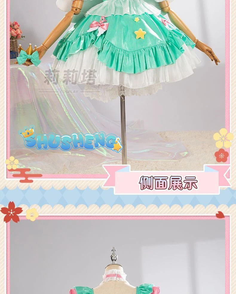 Miku cosplay cute princess Loli dress Miku wig play a full set of dresses for Christmas and Halloween