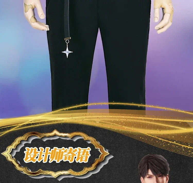 Game Love And Deepspace Caleb Cosplay Costume Casual Sweatshirt Belt Pants Uniform Halloween Party Women Carnival Outfit