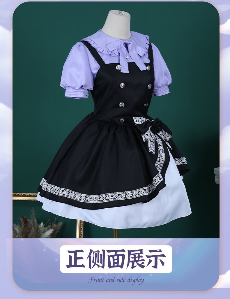 Rikka Takanashi Cosplay Costume Summer Gothic Dress Wig Halloween sweet girl New uniform Hero Cos