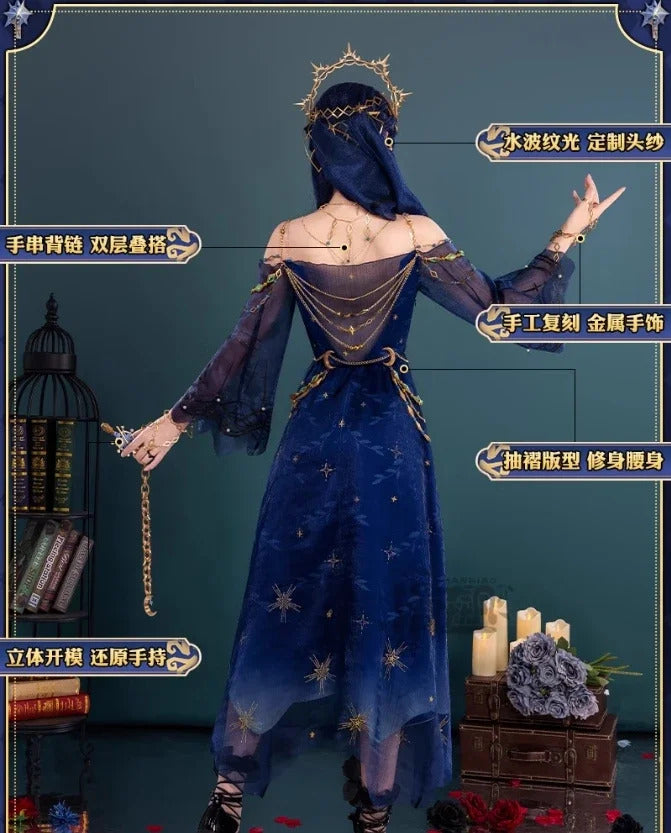 Identity Ⅴ Ada Mesmer Psychologist Emil Patient Cosplay Hengmeng Costume Halloween New Men Women Fashion Prop wig Dress Uniform