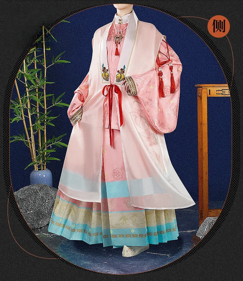 Shusheng-R Game Reverse:1999 Cosplay Sotheby Red line edge Costume Halloween party Chinese style Hanfu accessories props wig Woman Man set