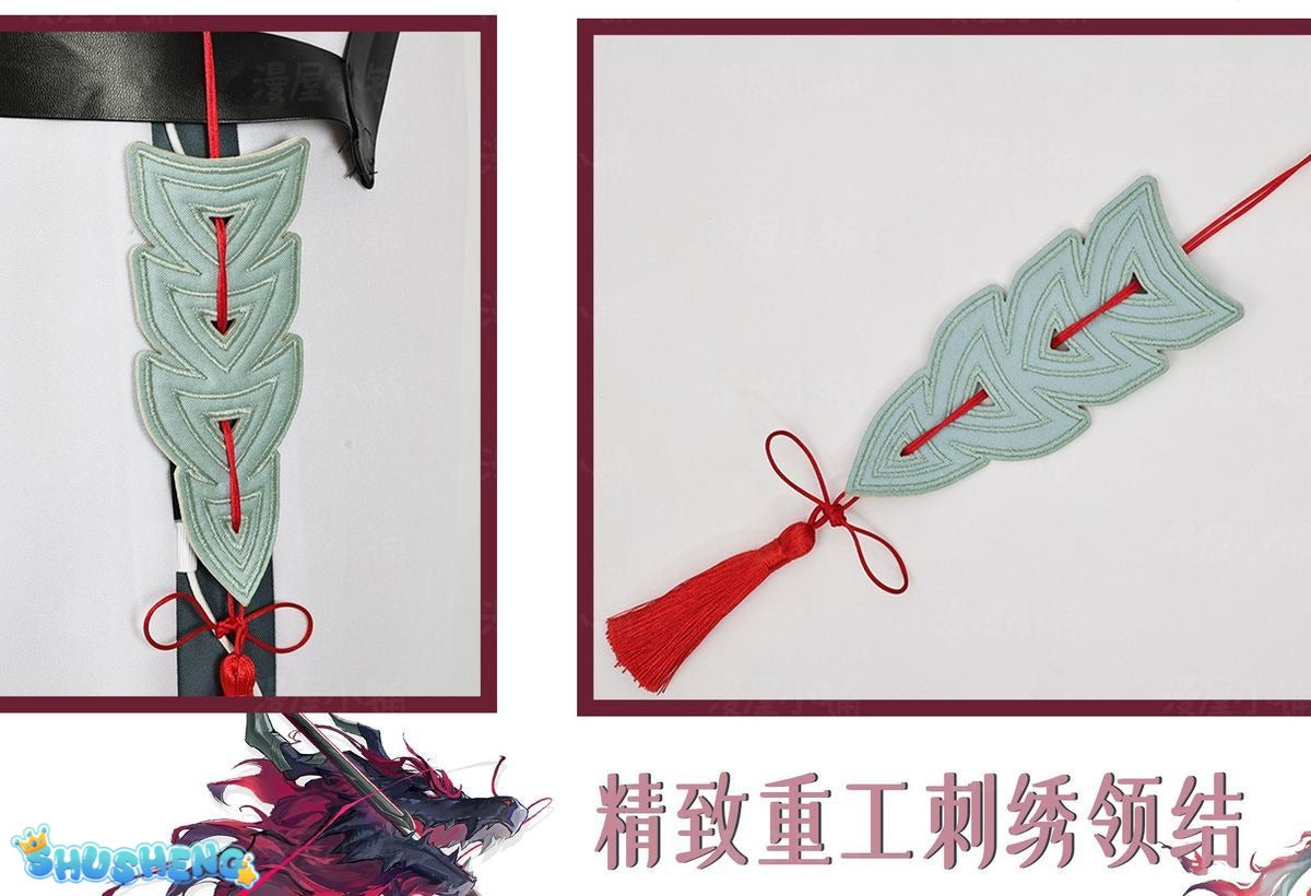 Arknights Yu Cosplay Costume Uniform Headwear Rhodes Island Yan Halloween Party for Women Men Carnival Game Cos Props