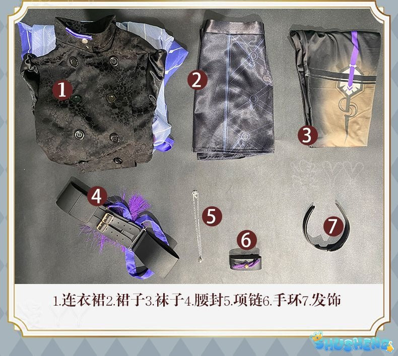 Game Arknights Lin Cosplay Costume Fancy Party Dress Suit Halloween Carnival Uniform Anime Clothes
