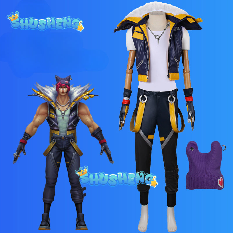 Game LOL HEARTSTEEL Sett Cosplay Costume LOL Adult Men Roleplay Fantasia Outfits Male Sett Uniform Halloween Full Set