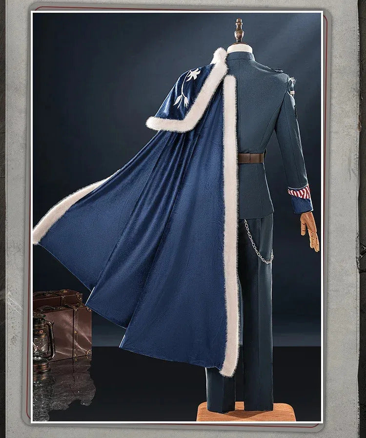 Identity V Lestrade Jose Baden Cosplay Costume First Officer Uniform Halloween Carnival Party Christmas Play Role Clothes