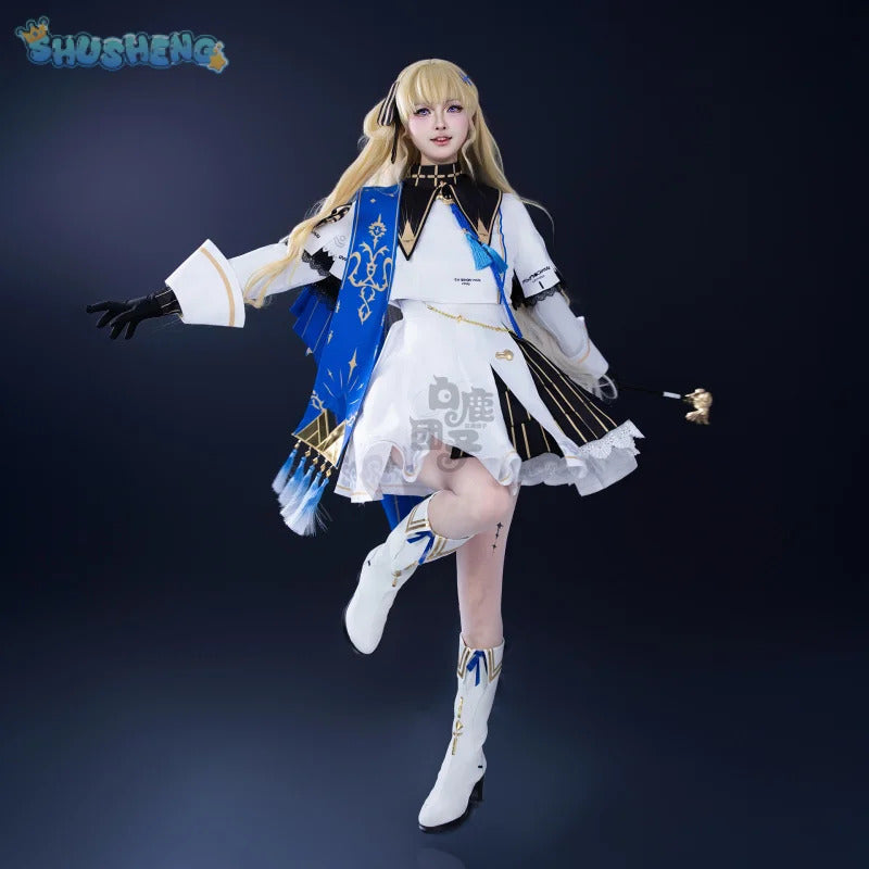 Shusheng-N Game Wuthering Waves Phoebe Cosplay Costume Hat wig dress gloves accessories props set Halloween carnival sweet Woman uniform