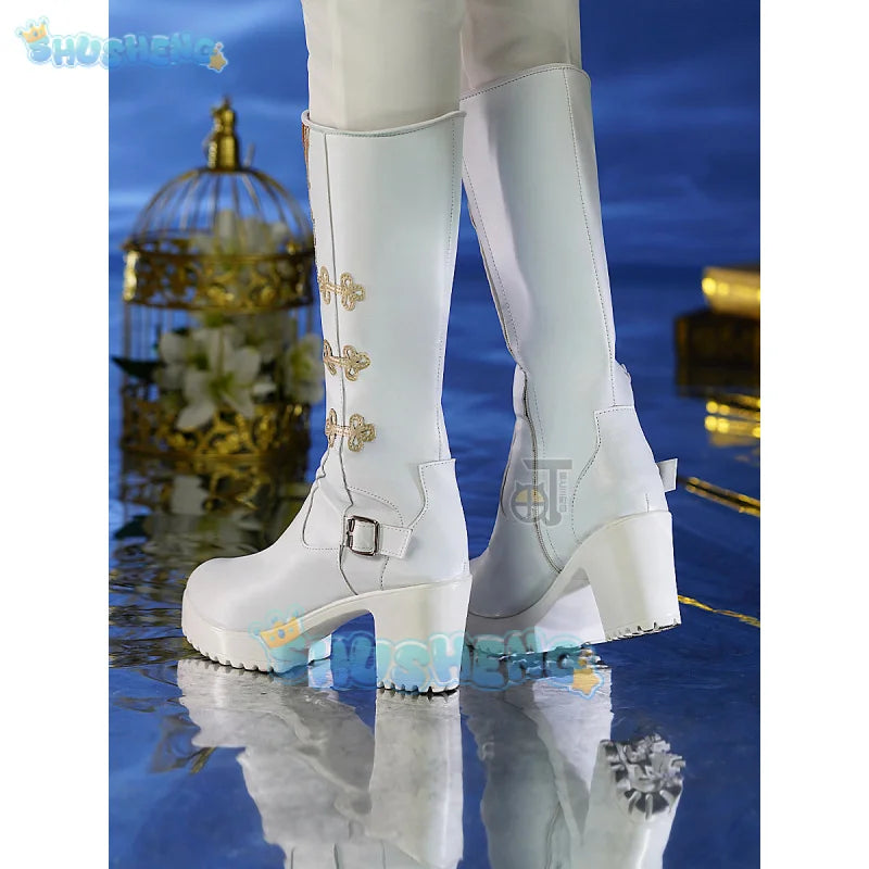 Love and Deepspace Xavier Cosplay Shoes Shimmering Moonlight Halloween Party Women Men Props Shusheng