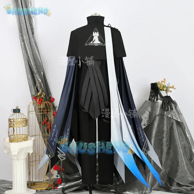 Arknights Aefanyl Logos Cosplay Costume Uniform Earrings Ears Rhodes Island Elite Operator Halloween Party Women Men