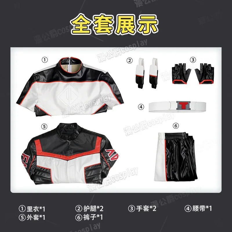 Movie Superhero Mister Terrific Cospaly Costume Adult Men's Woman Halloween Fantasy New Uniform Shoes Coat Pants Belt Glove Set