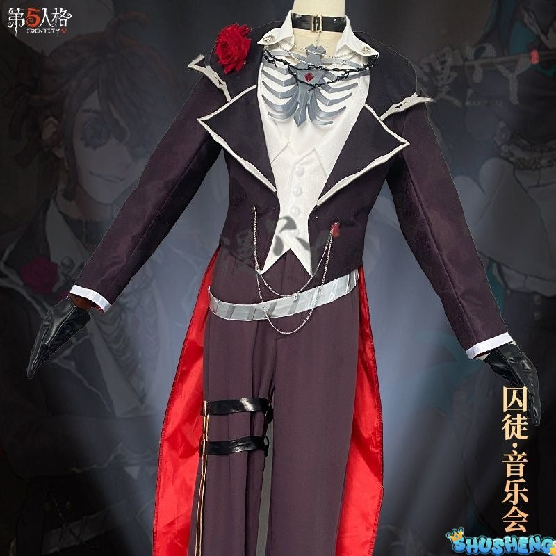 Prisoner/Luca Balsa Cosplay Game Identity V Costume The Official Halloween Concert Daily Outfit Party Role Play Clothing