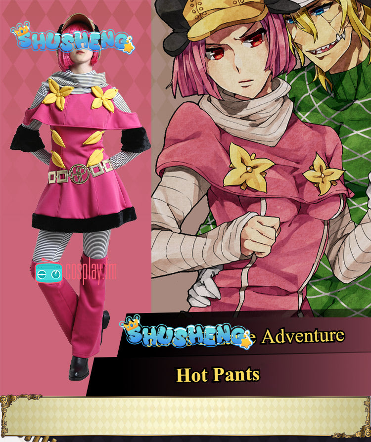 Anime Jojo's Bizarre Adventure STEEL BALL RUN Unifrom HotPants Women Full Set For Halloween Cosplay Party Costume