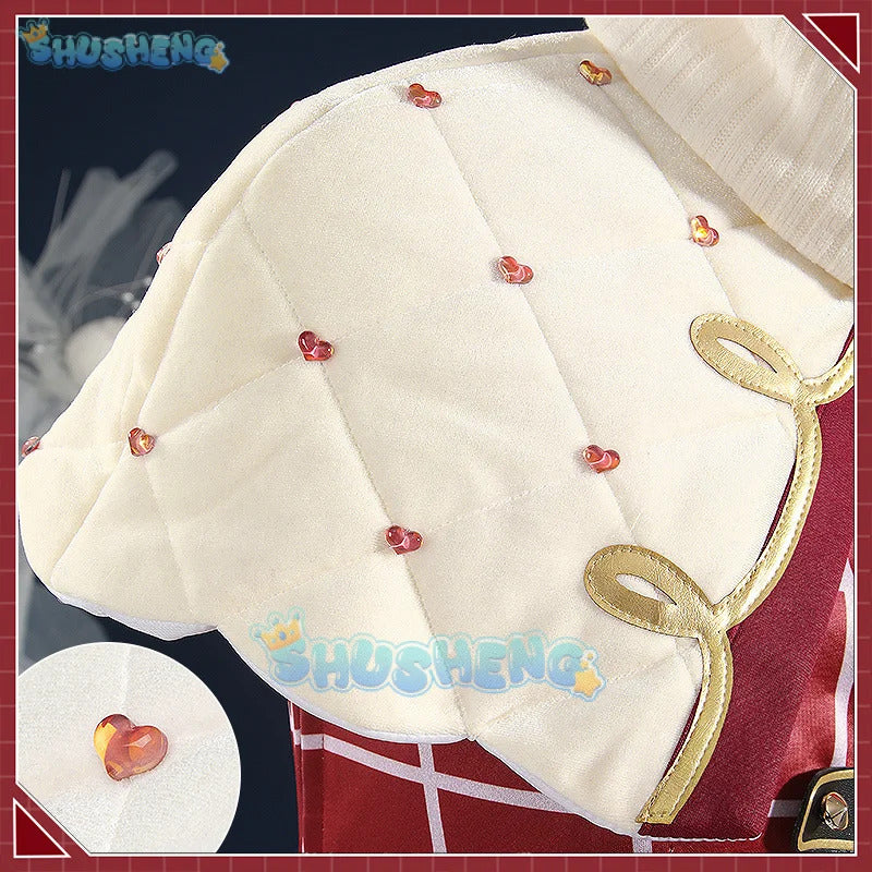 Shusheng Vtuber Nijisanji Uduki Kohh MV Game Suit Lovely Uniform Cosplay Costume Halloween Carnival Party Role Play Outfit