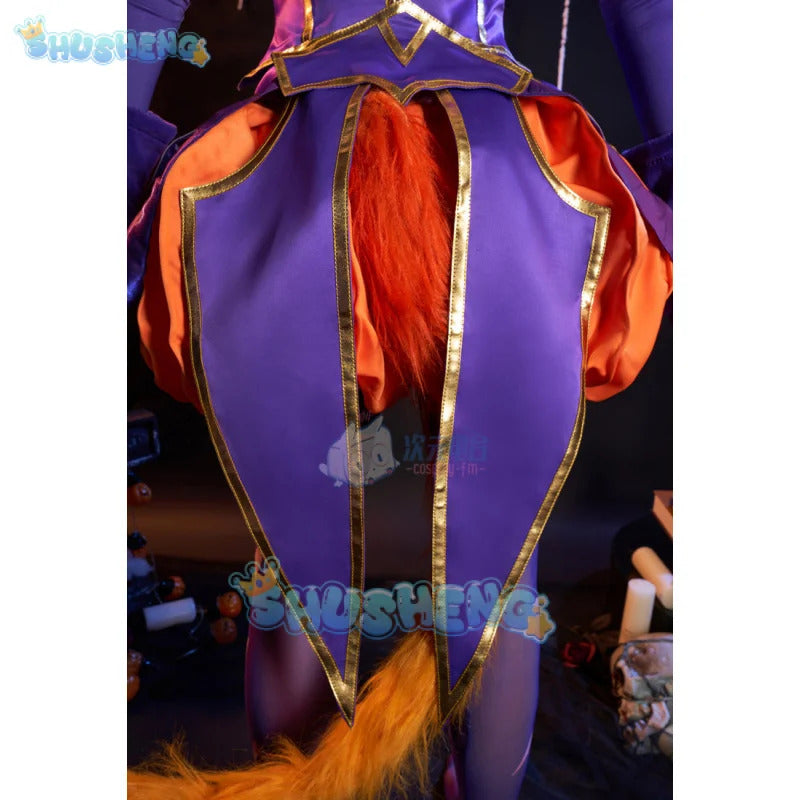 Game Lol Neeko Cosplay Costume Ears, hats, tail,accessories Halloween party funny and cute uniform Neeko Woman Man Set