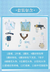 Genshin Impact Lumine Cosplay Costume The Knight of Flowers Uniform Halloween Carnival Party Christmas Play Role Clothing