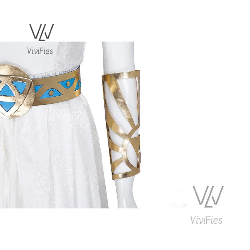 Game Zelda Princess Dress Cosplay Elegant Sexy Fairy Clothing Uniform Headdress Accessories Set Halloween Woman Costume Outfit
