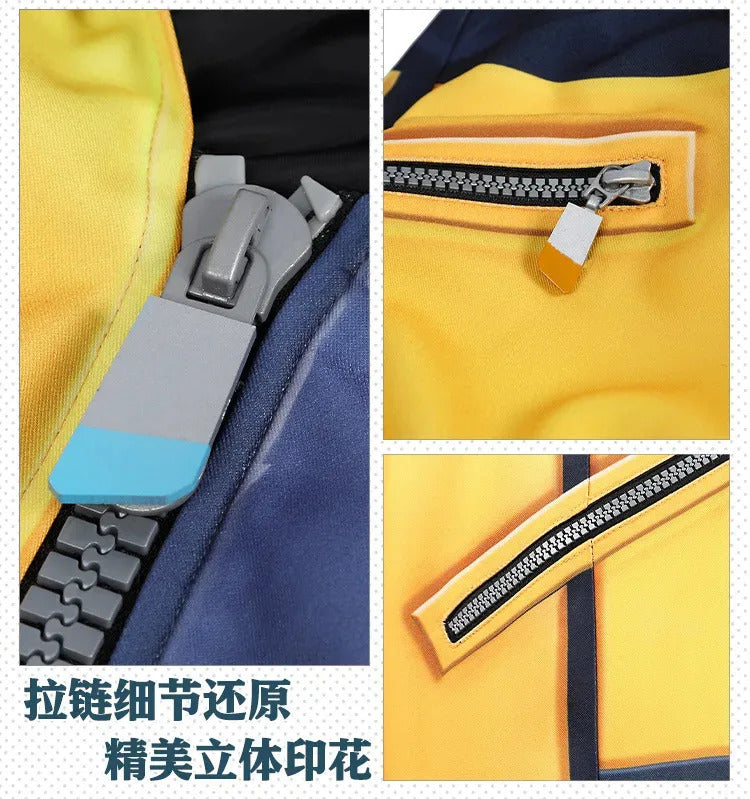 Game Waylay VALORANT Cosplay Costume Jumpsuit backpack waist bag necklace ear clip set Halloween casual for men women uniform