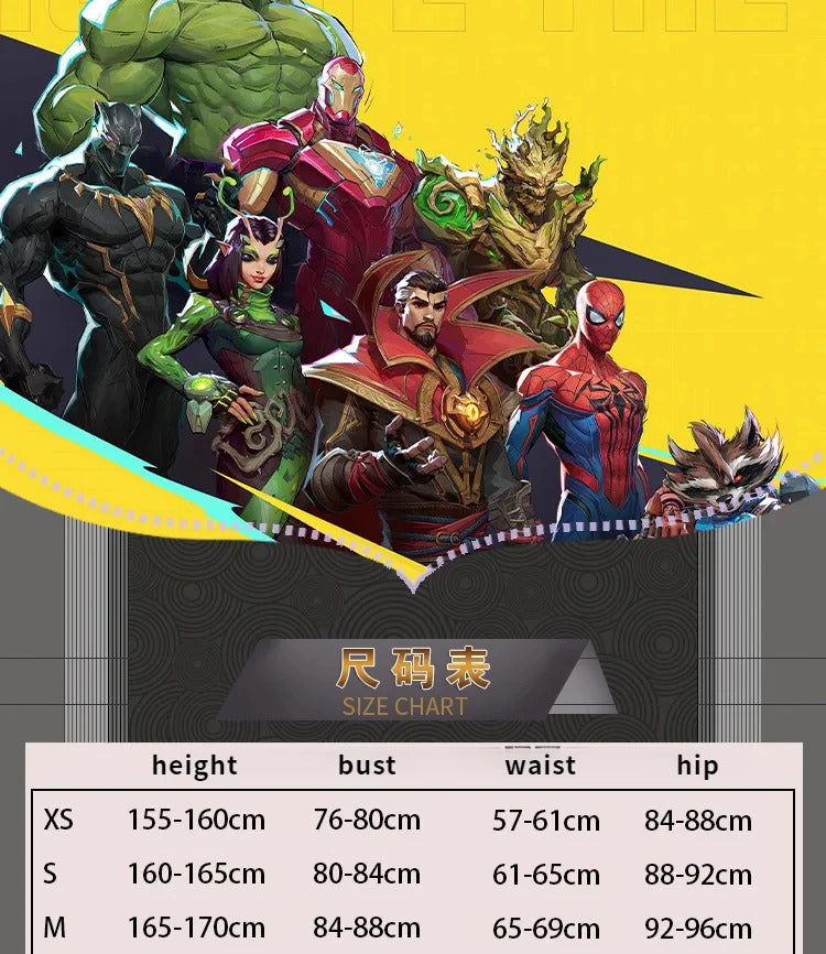 Shusheng-R Superhero Dagger Tandy Bowen Cosplay Rivals Costume Halloween Women's Fantasia jumpsuit outerwear shoes set fashionable uniform
