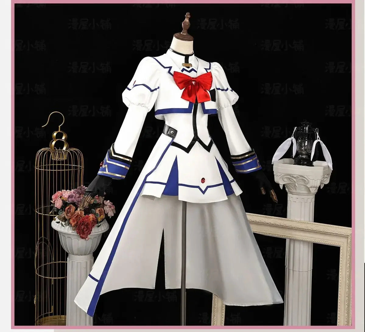 Magical Girl Takamachi Nanoha Cosplay Costume Magic Cannon Combat Suit Halloween Carnival Party Christmas Play Role  Clothing
