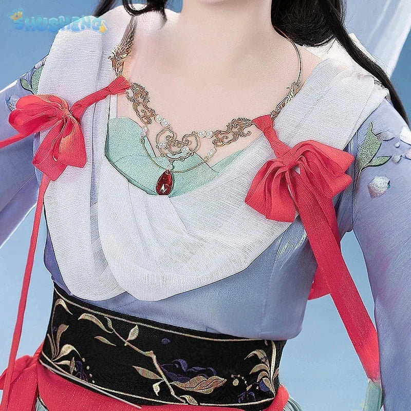 Game Reverse:1999 Jiu Niangzi Cosplay Costume Halloween Carnival Chinese Style Gorgeous Hanfu Dress Accessories Prop Woman Set