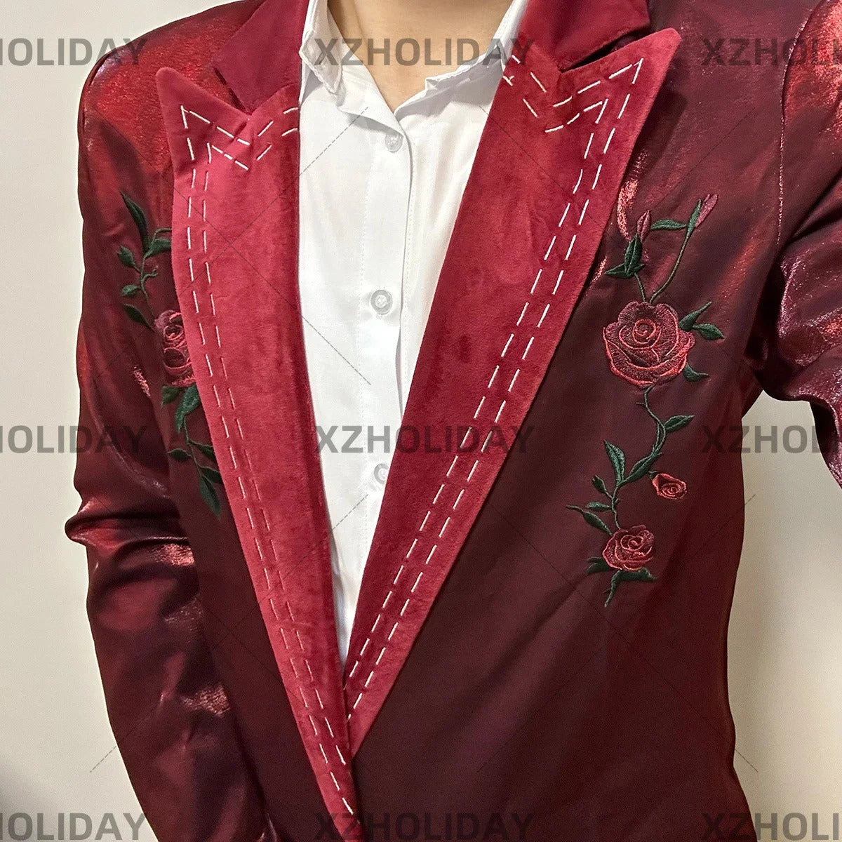 Shusheng-N Love And Deepspace Rafayel Cosplay Costume Rose Burning Kiss Rose Secret Letter Uniform Halloween Party for Women Men Carnival