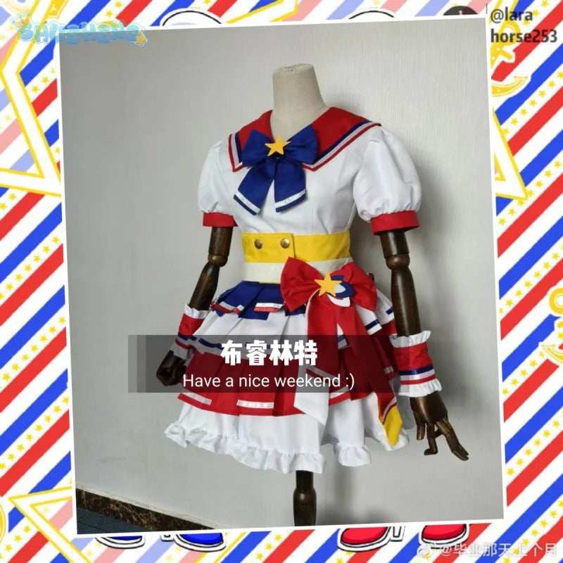 Anime Pripara Dorothy West Leona West Cosplay Costume Women's Man Halloween Sweet JK Dress Uniform Props Tie Full Set Uniform