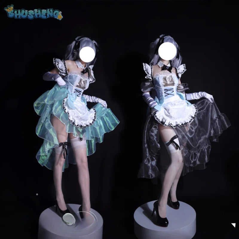 NIKKE:The Goddess of Victory Cinderella Cosplay Costume Halloween sweet beauty servant dress wig prop set girl Lolita uniform