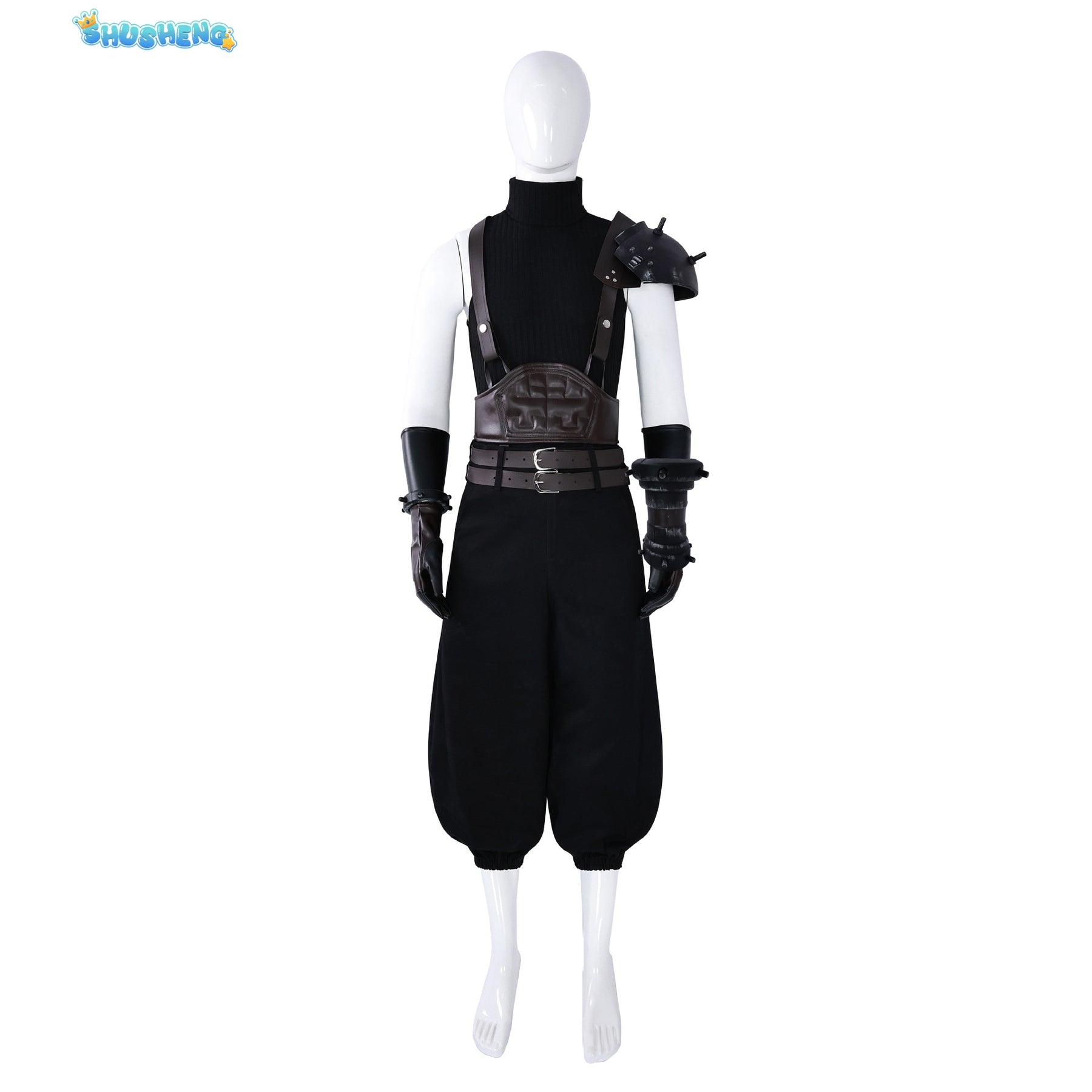 Final Fantasy VII Cloud Strife Cosplay Costume Outfit Adult Men Fantasia FF7 Halloween Disguise Suit