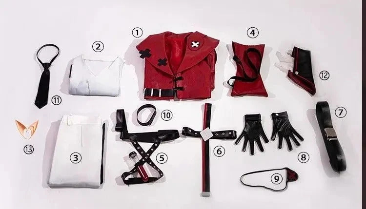 Anime AOTU Anmicius Cosplay Costume Leather jacket pants props tie accessories set Halloween men women fashion New uniform