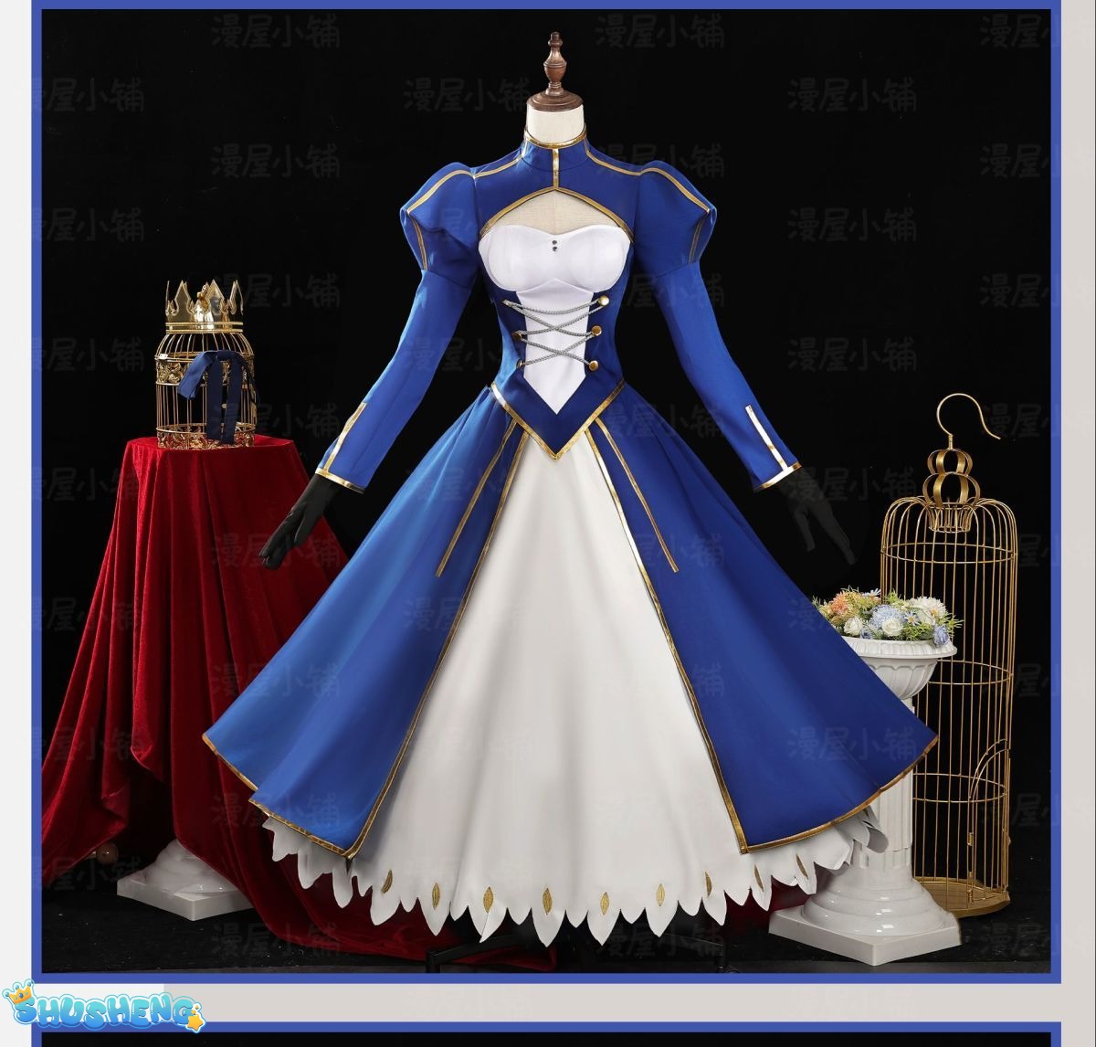 Saber Cosplay Costume Game Fate/Stay Night Cosplay DUDU-SR Artoria Pendragon Saber Women Costume Armor Arutoria Halloween FGO