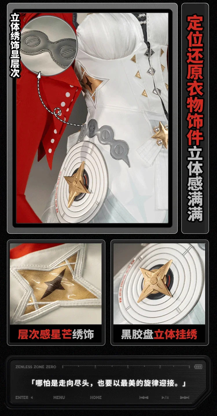 Game Zenless Zone Zero Astra Yao Cosplay Costume Uniform Halloween Carnival Party Christmas Play Role Clothes Clothing