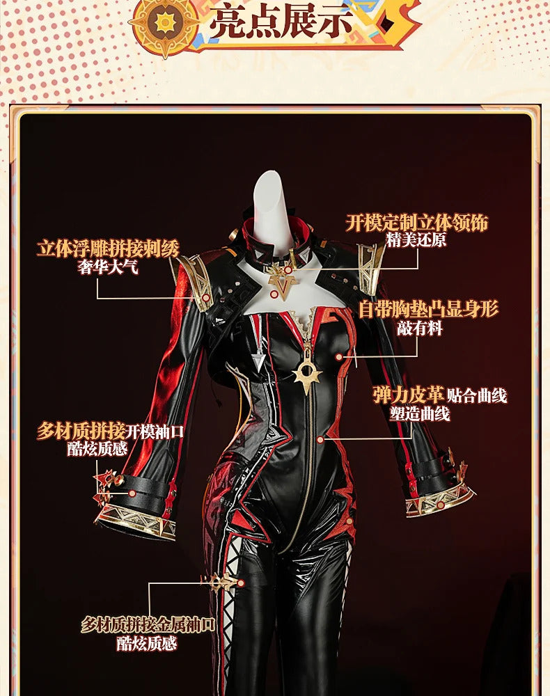 Shusheng Genshin Impact Mavuika Pyro Archon Cosplay Costume Cos Game Anime Party Uniform Hallowen Play Role Clothes Clothing