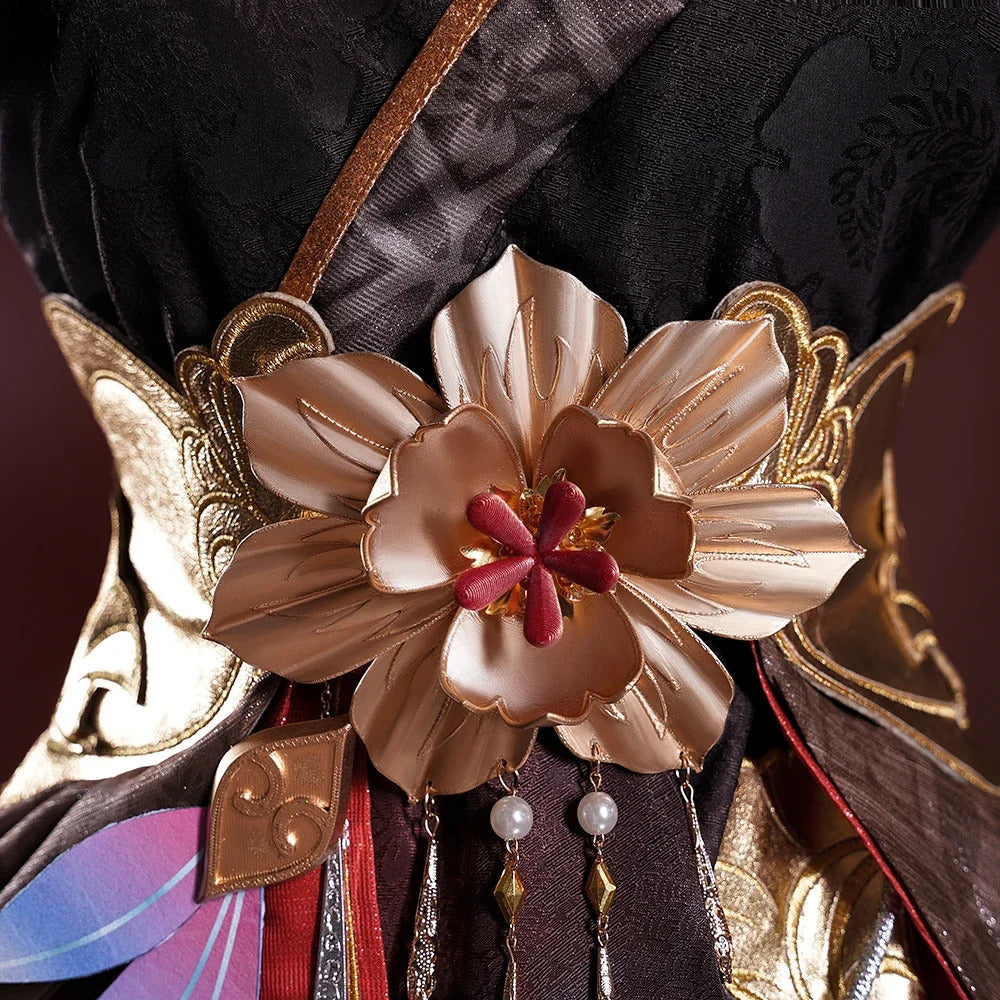 Honkai star rail fugue cosplay dress ingyun pajamas tail hairpins Xianzhou Luofu Halloween party prop Shusheng