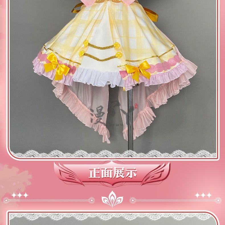 Virtual YouTuber Ace Taffy Cosplay Costume Dress Hat Bow Gloves Hairpin Shirt For Game Party Custom Made