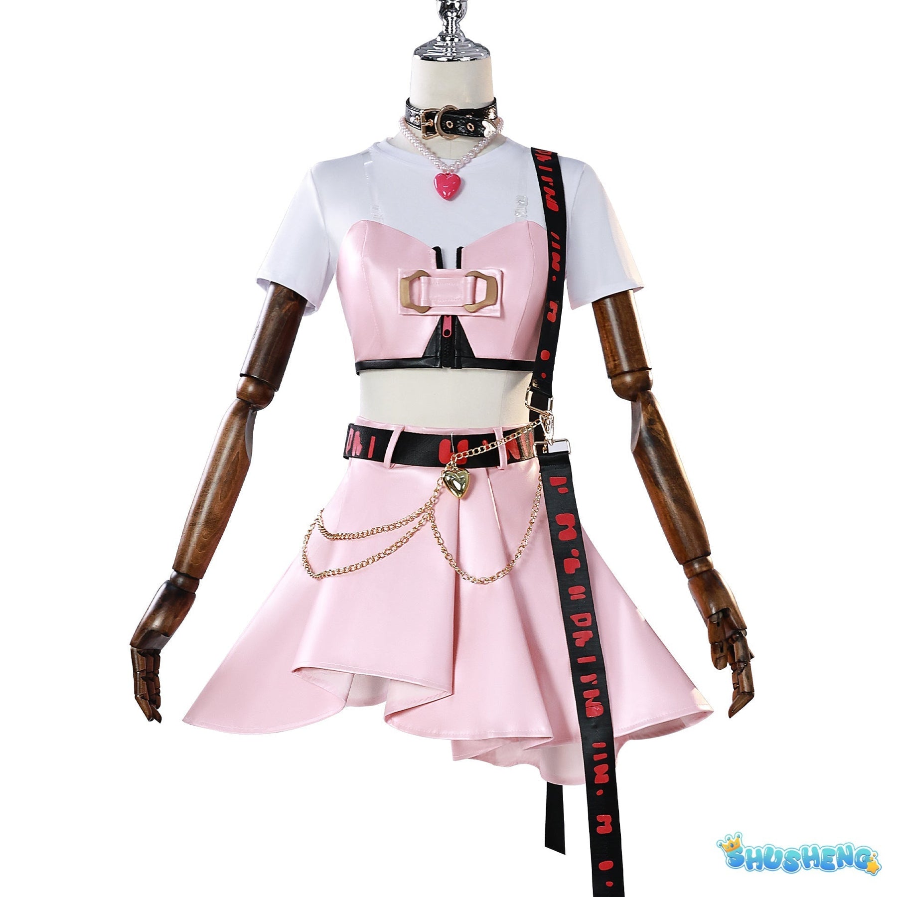Anime Luo Tianyi Cosplay Costume Women Lovable Rock and Roll Halloween Carnival Uniform