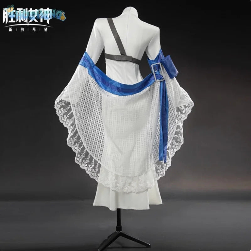 NIKKE:The Goddess of Victory Arkana Cosplay Costume Dress shawl shoulder strap ring prop set Halloween new elegant Woman uniform