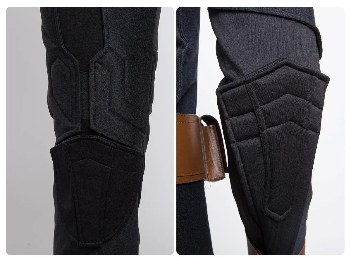 Movie Superhero Steven Rogers Captain Cosplay Hydra Costume Mask Shawl Gloves Pants Waist Bag Shoe Cover Halloween Men Uniform