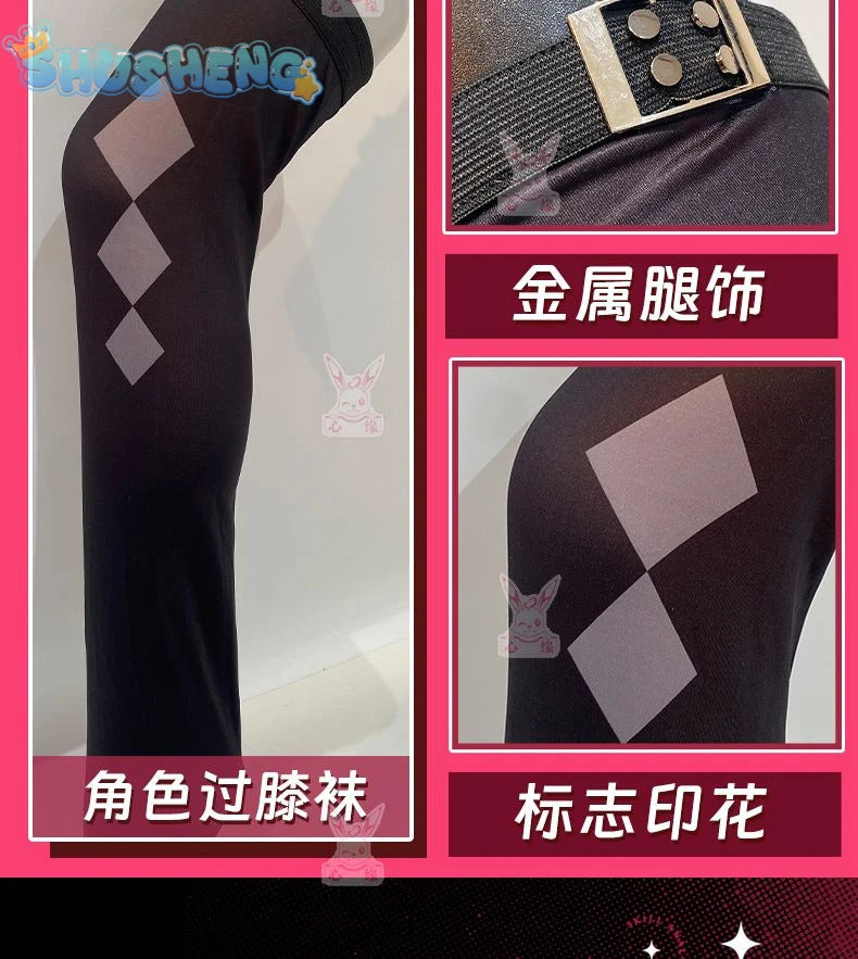 Specter Cosplay Game Arknights Costume Hat Stockings Accessories Props Gothic Lolita Dress Set Halloween Party Woman Uniform
